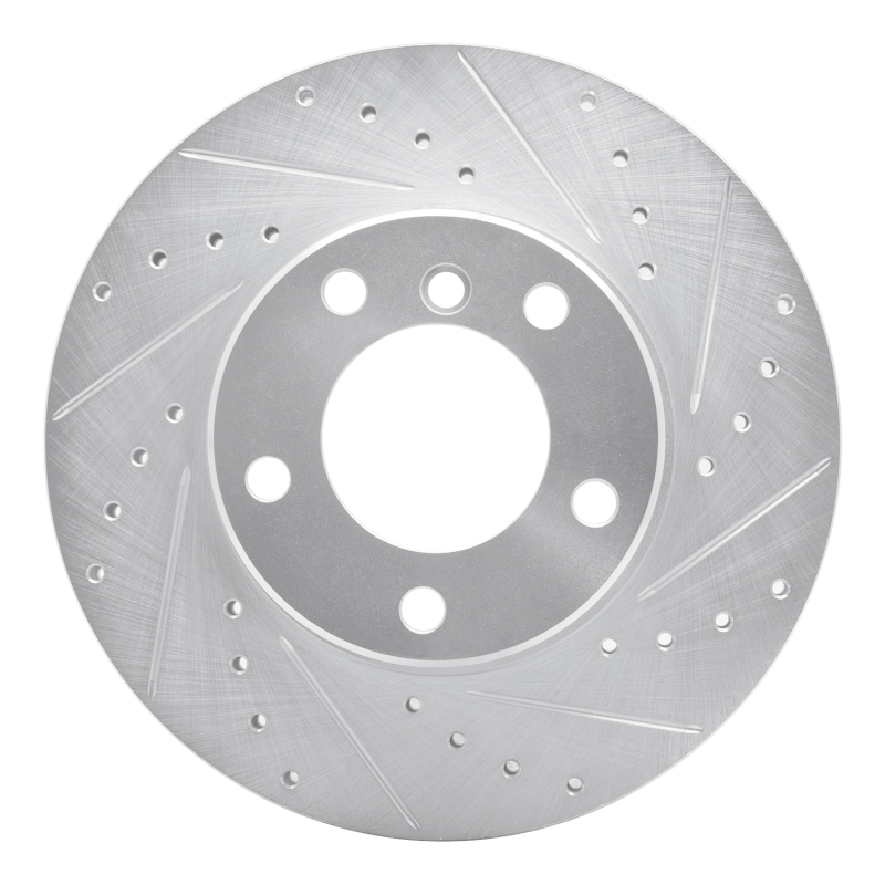 BMW 528I Brake Rotor (1) - Front Right - R1 Concepts - Drilled & Slotted - Silver - `96-`03 BMW 528I Brake Rotor (1) - Front Right - R1 Concepts - Drilled & Slotted - Silver - `96-`03